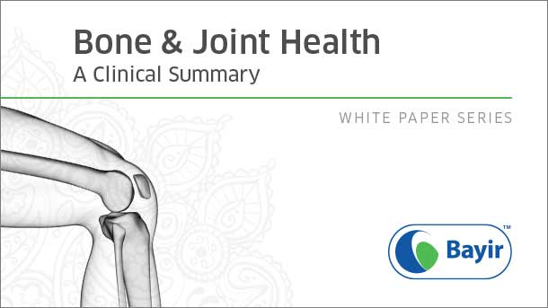 Clinical Summary on Key Bone and Joint Ingredients